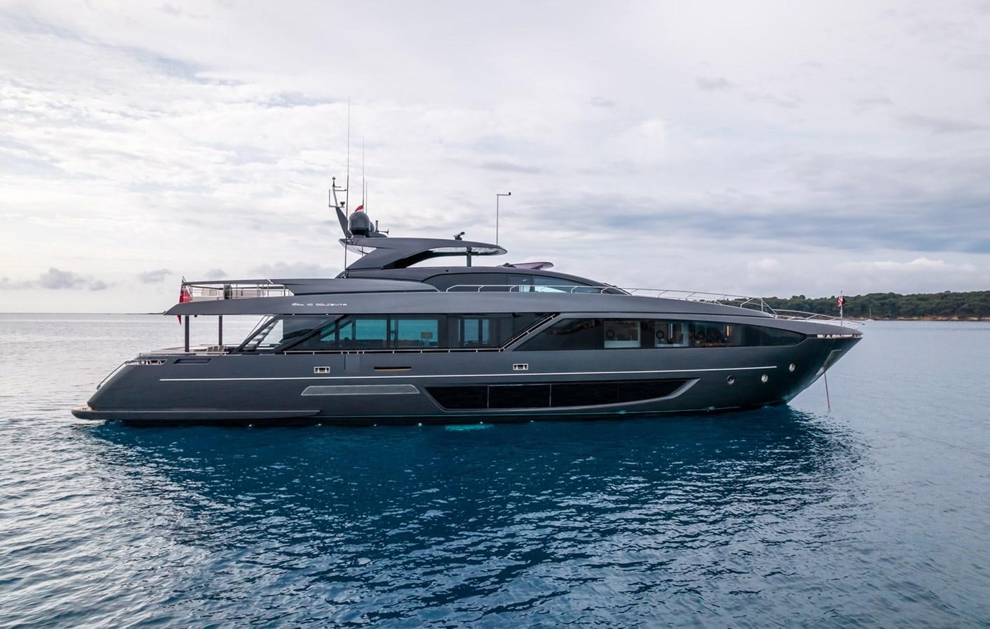 a boat on the water aboard RIVA DOLCEVITA 110 Yacht for Sale