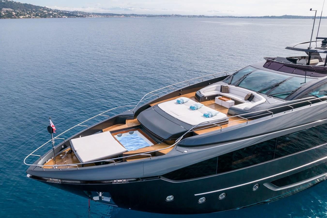 a boat on the water aboard RIVA DOLCEVITA 110 Yacht for Sale