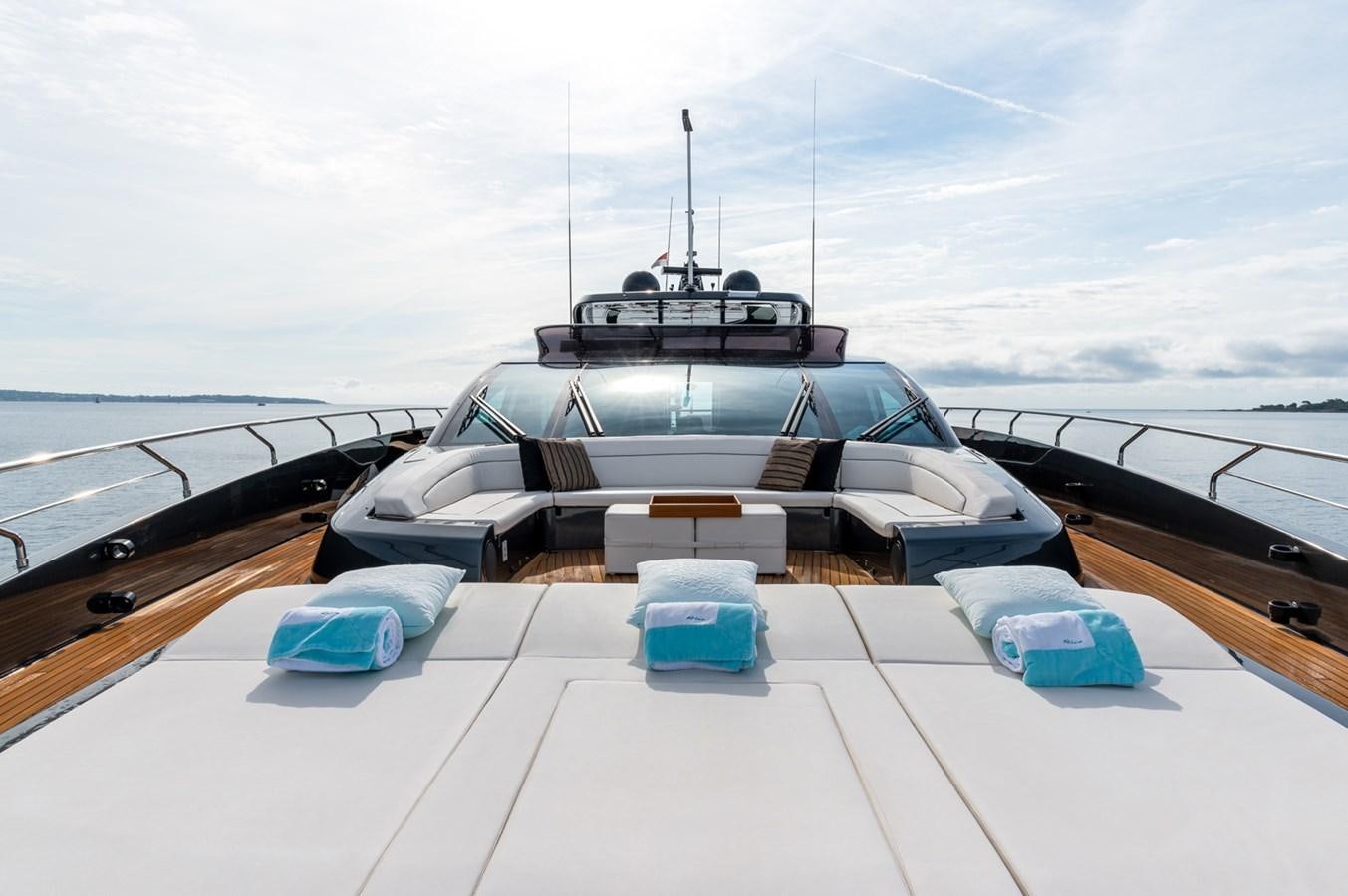 a boat on a boat aboard RIVA DOLCEVITA 110 Yacht for Sale