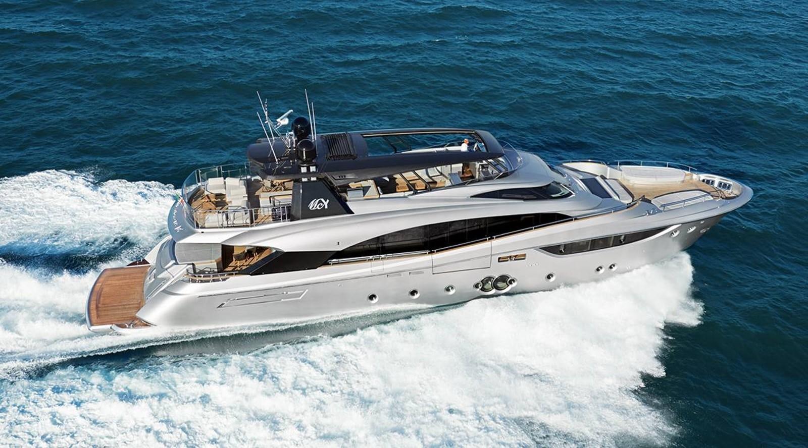 a boat on the water aboard MONTE CARLO YACHTS MCY 105 Yacht for Sale