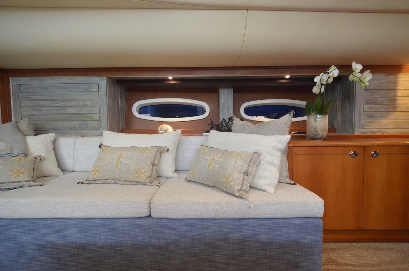a bed with white pillows aboard DANNESKJOLD Yacht for Sale