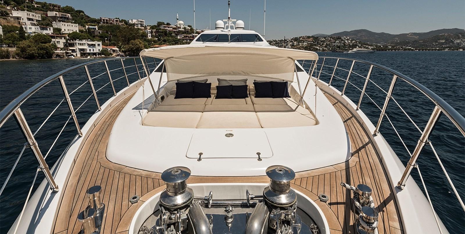 a boat on a bridge aboard GLESS Yacht for Sale