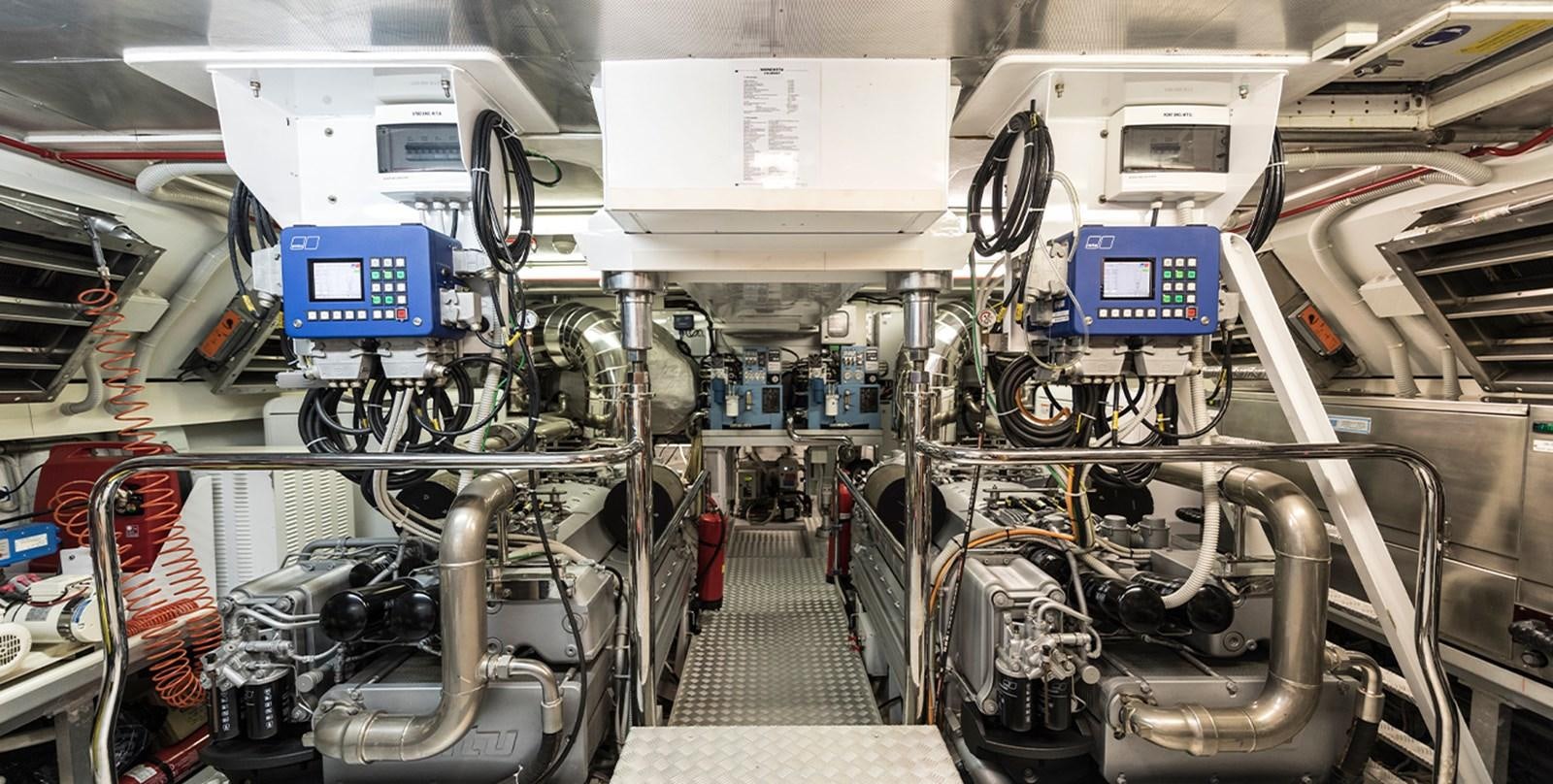 inside of a factory aboard GLESS Yacht for Sale