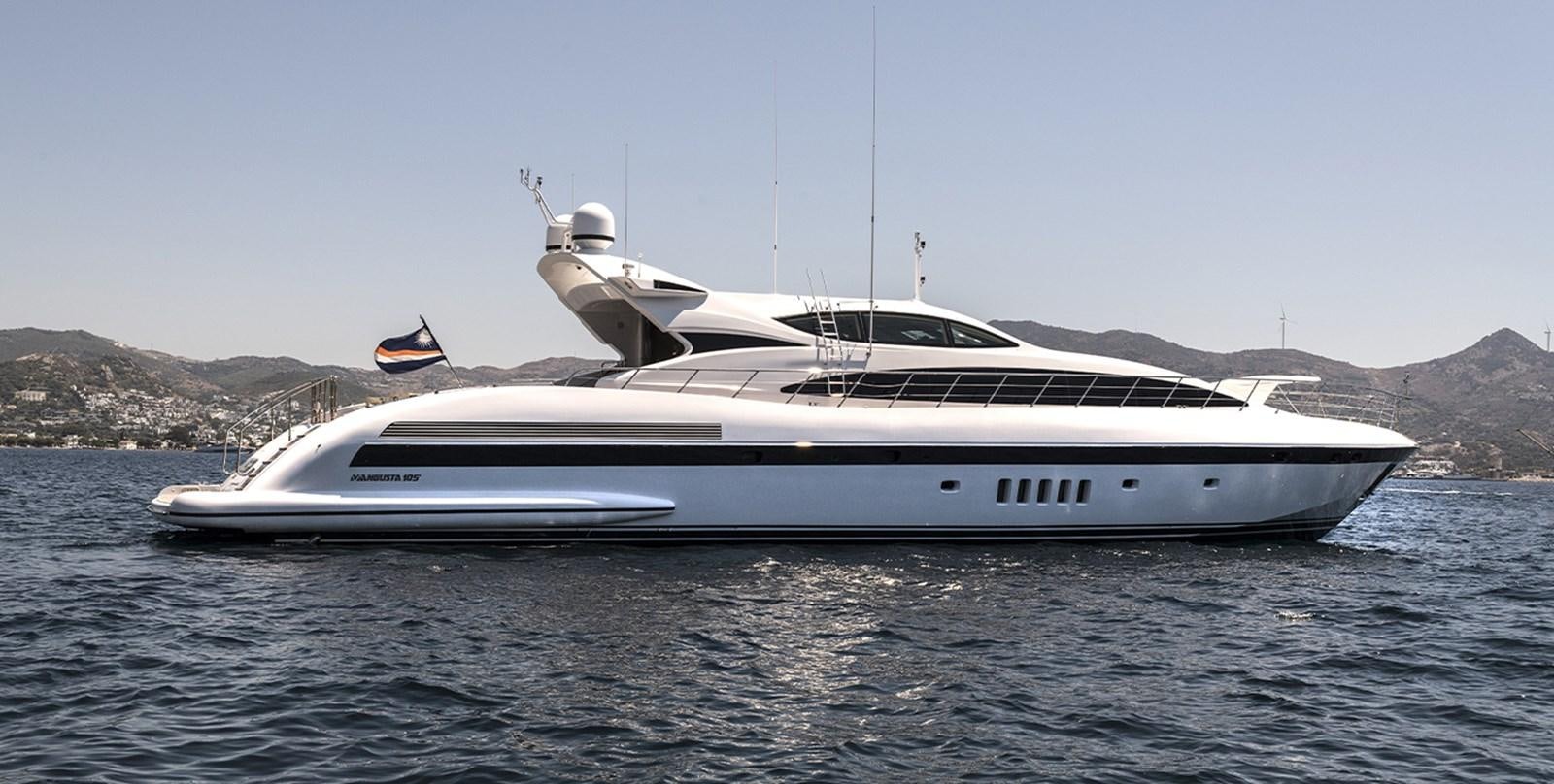 a white yacht in the water aboard GLESS Yacht for Sale