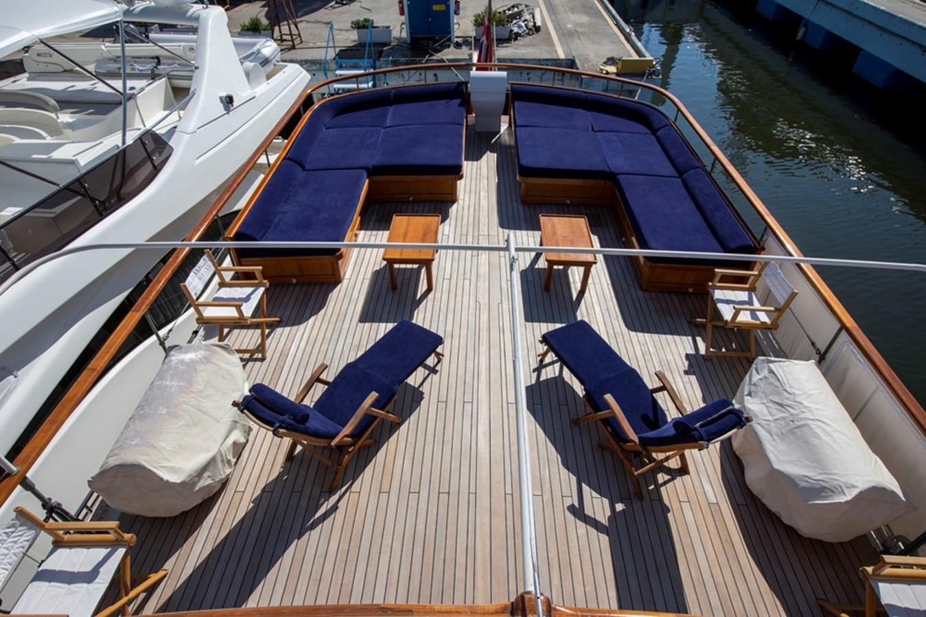 a deck of a boat aboard LADY MAY OF GLANDORE Yacht for Sale