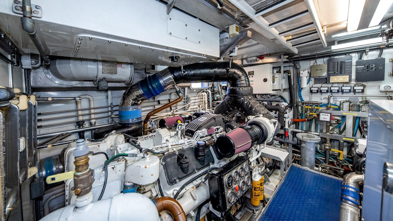 a machine in a factory aboard SEAQUEL Yacht for Sale