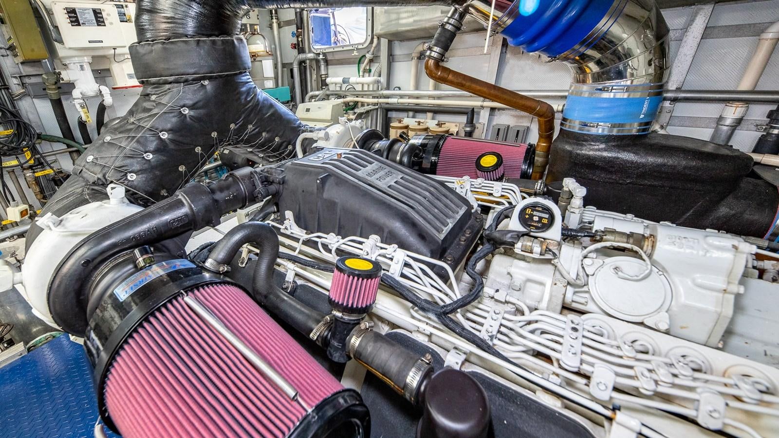 a machine with a hood aboard SEAQUEL Yacht for Sale