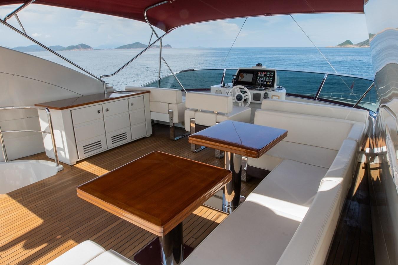 inside of a boat aboard AQUARIUS Yacht for Sale