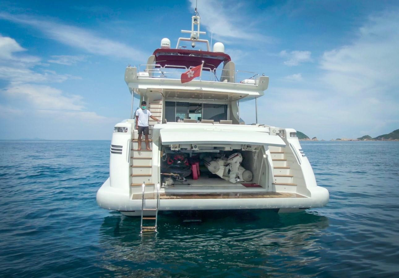 a boat in the water aboard AQUARIUS Yacht for Sale