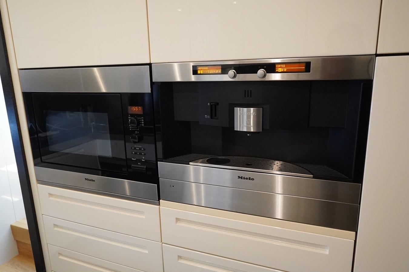 a stove and oven aboard AQUARIUS Yacht for Sale