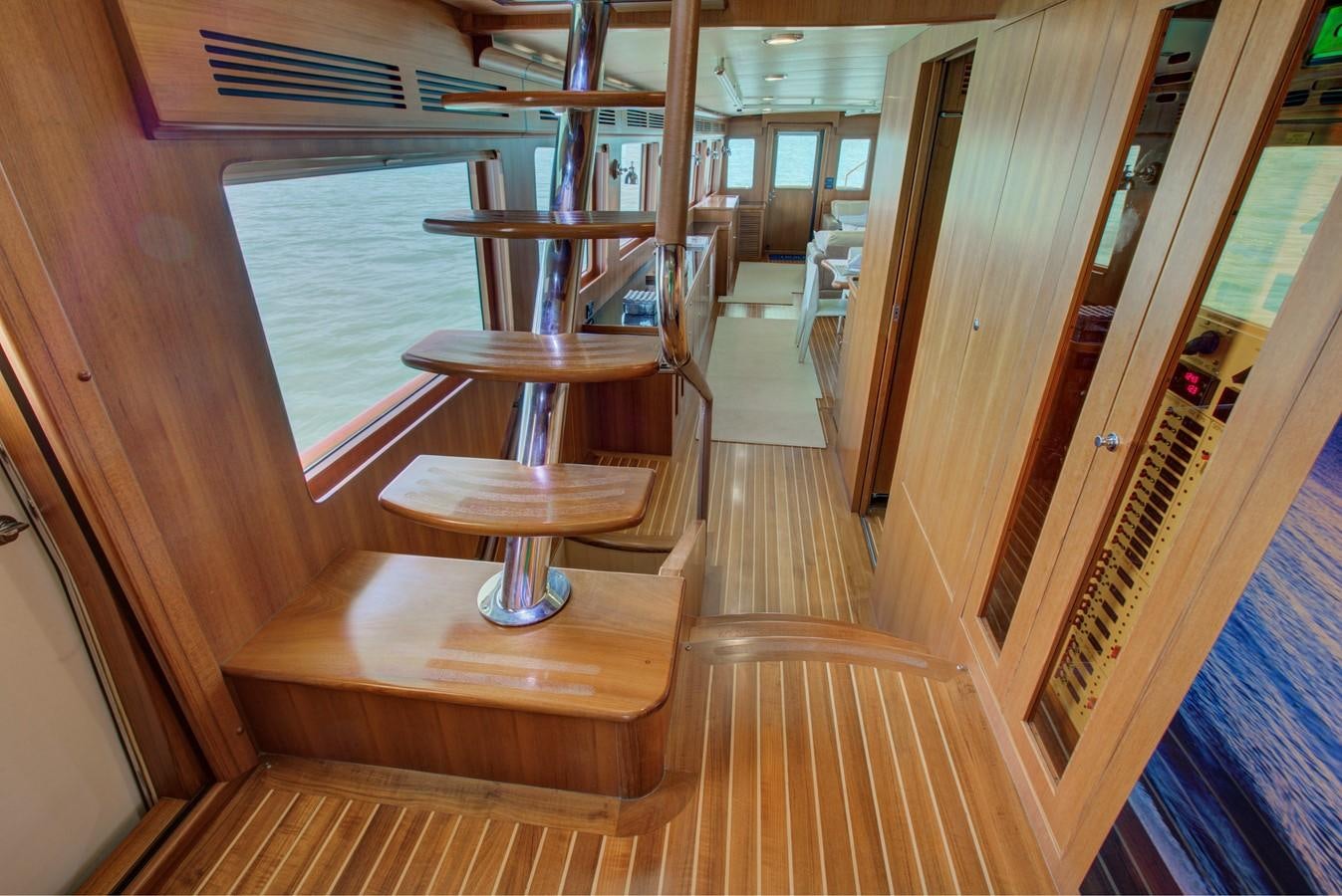 a boat on a body of water aboard EXPLORER 97E-CB Yacht for Sale