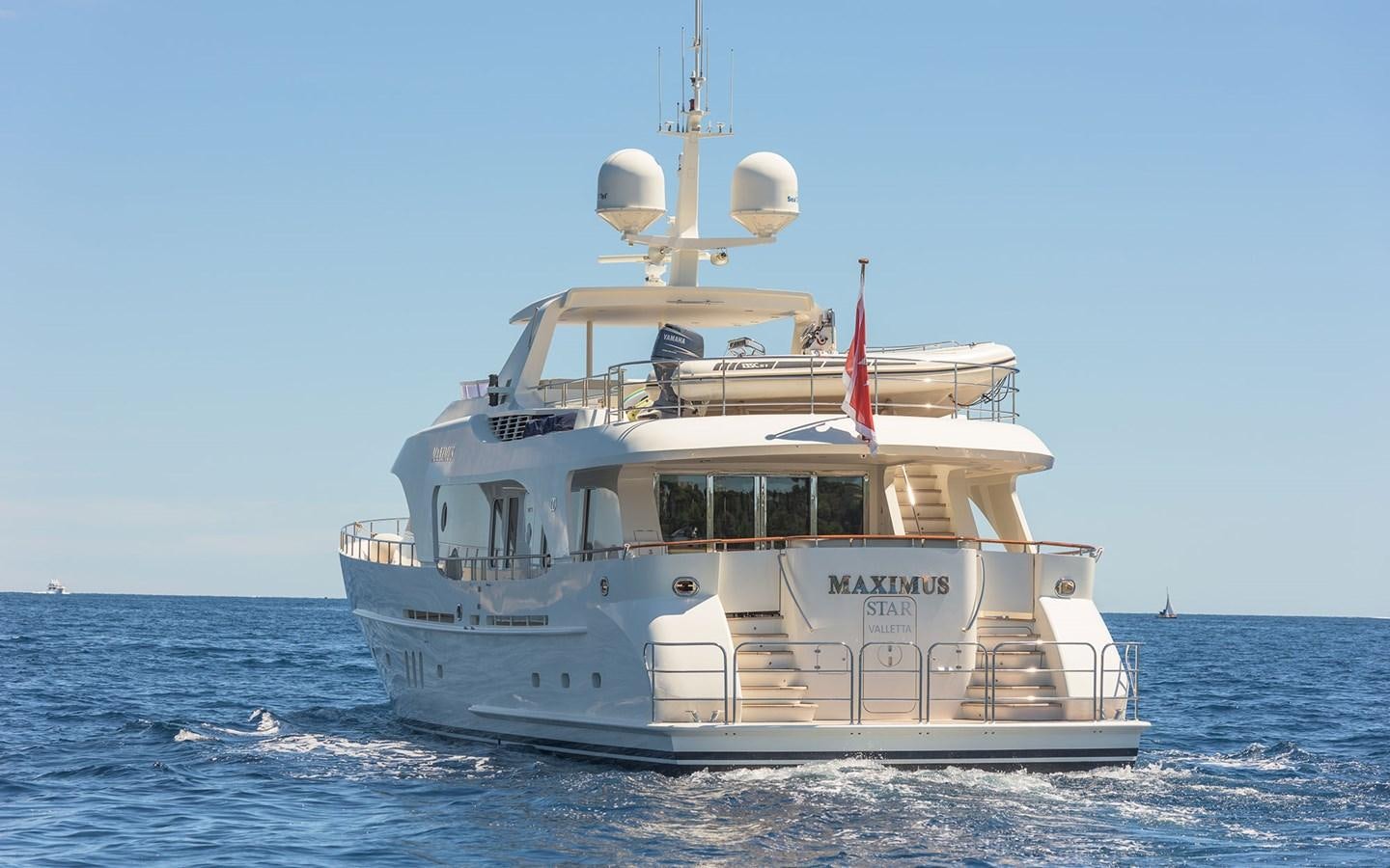 a boat in the water aboard LITTLE PERLE Yacht for Sale