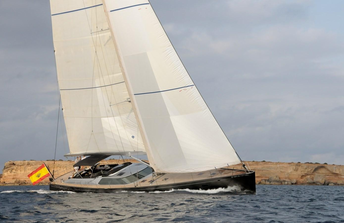 a sailboat on the water aboard FREE AT LAST Yacht for Sale