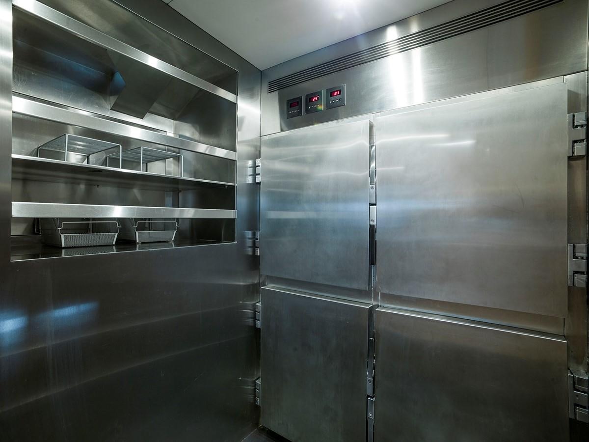 a large metal machine aboard SATU Yacht for Sale