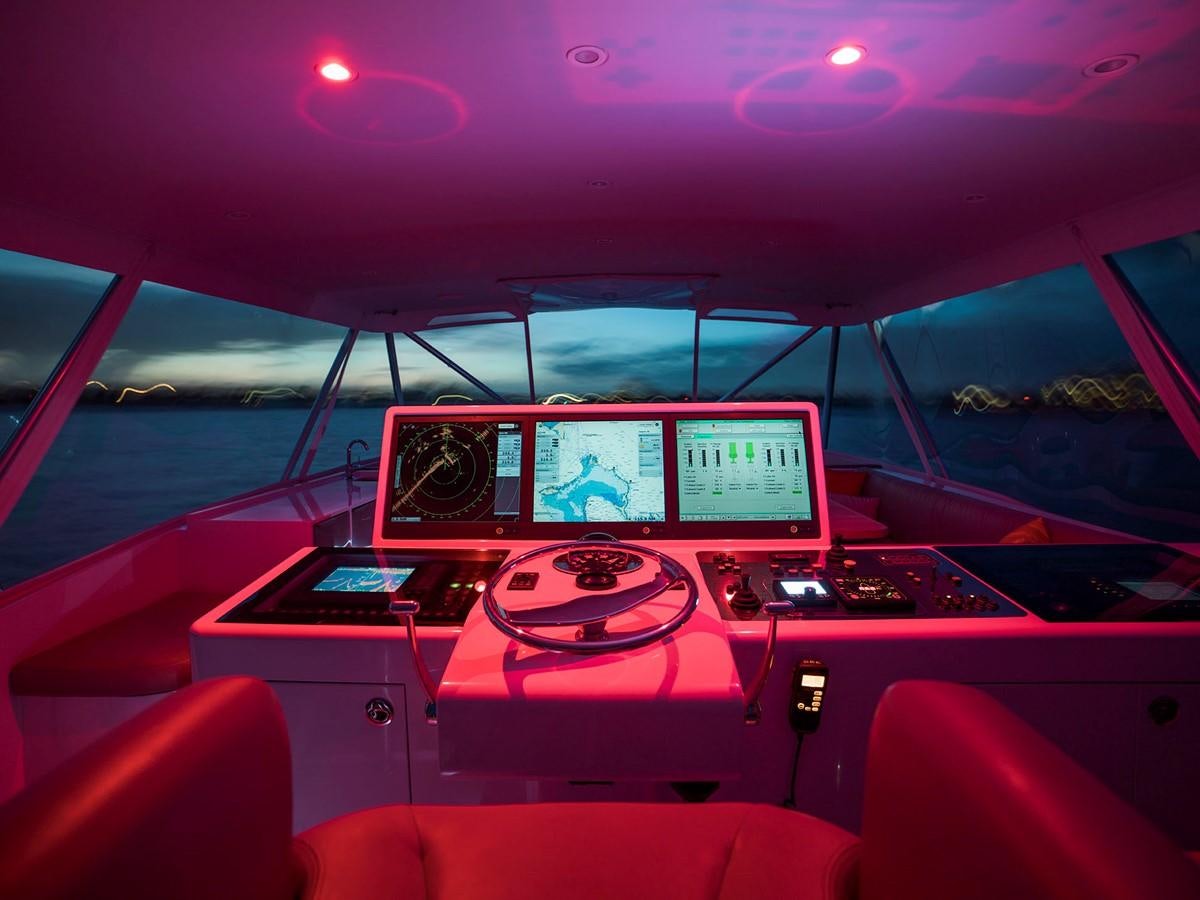 inside of a car aboard SATU Yacht for Sale