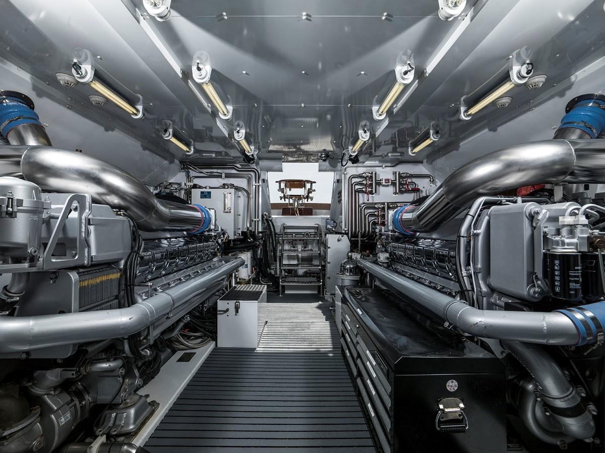 inside of a car aboard SATU Yacht for Sale