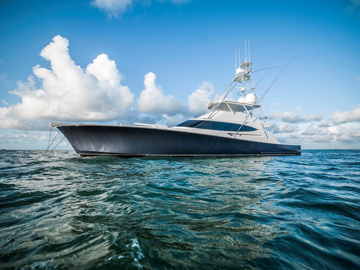 a boat in the water aboard SATU Yacht for Sale