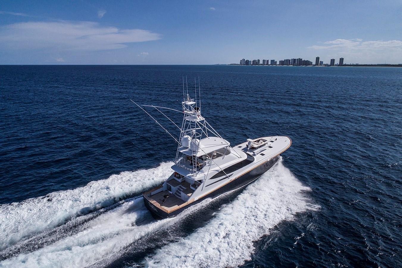 a boat in the water aboard SATU Yacht for Sale
