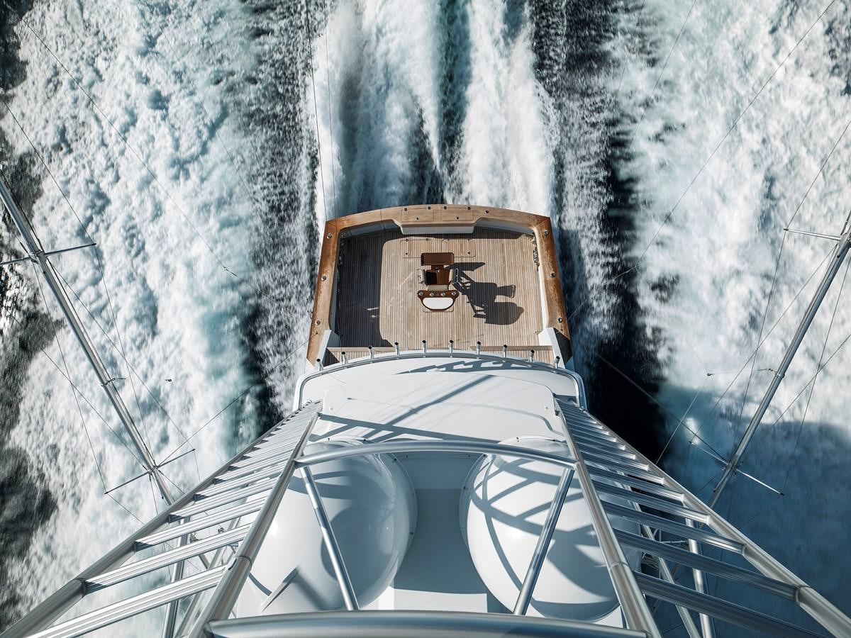 a snow covered building aboard SATU Yacht for Sale