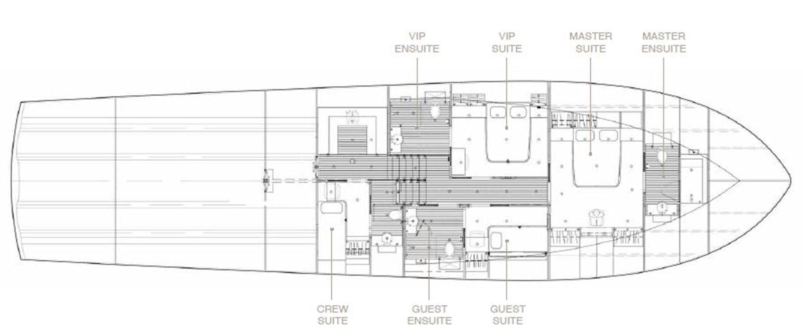 diagram, engineering drawing aboard SATU Yacht for Sale