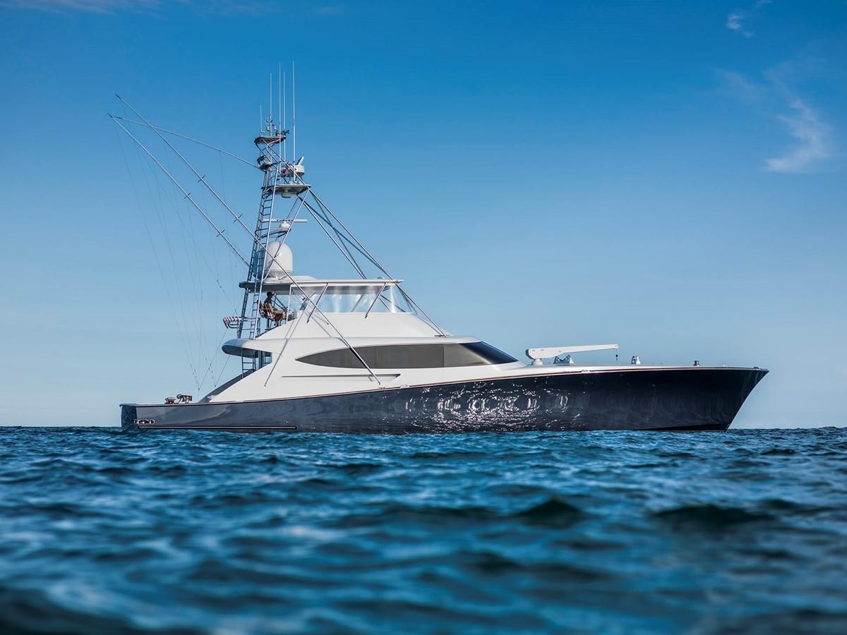 a boat in the water aboard SATU Yacht for Sale