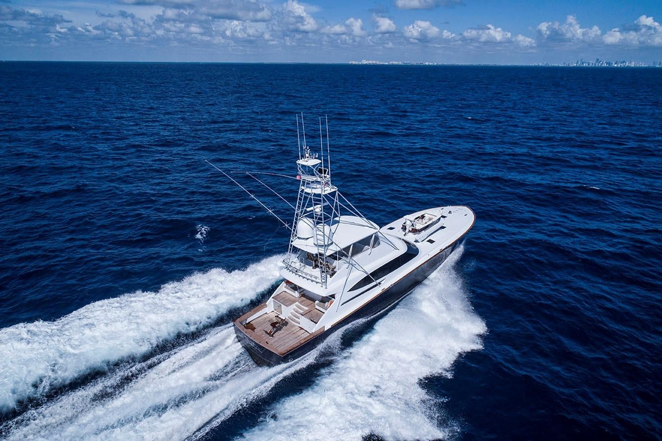 a boat in the water aboard SATU Yacht for Sale