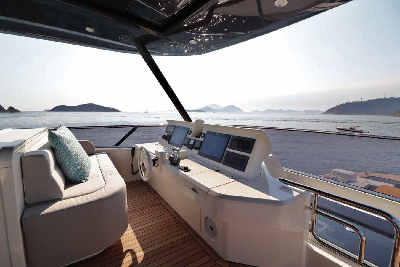 a boat on the water aboard MONTE CARLO YACHTS 86 Yacht for Sale