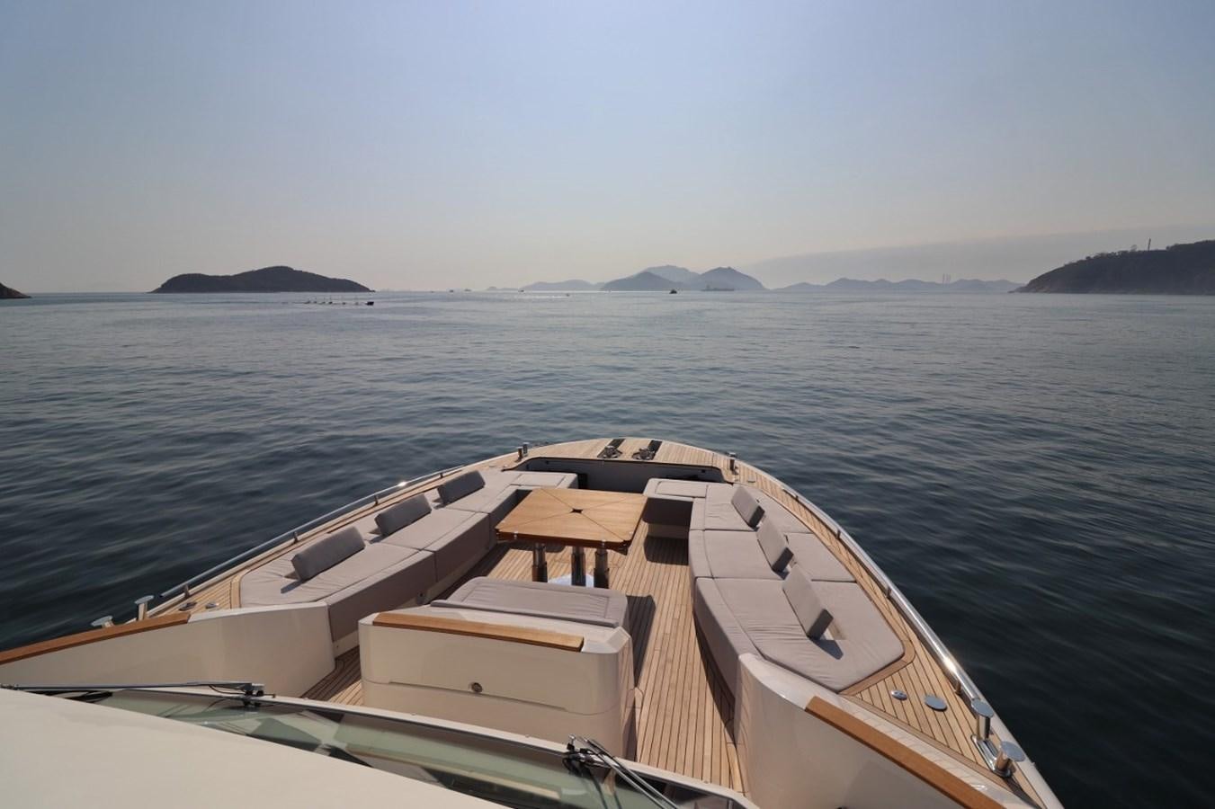 a boat on the water aboard MONTE CARLO YACHTS 86 Yacht for Sale