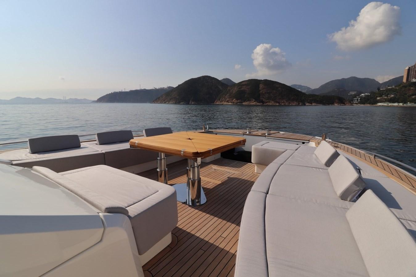 a boat on the water aboard MONTE CARLO YACHTS 86 Yacht for Sale