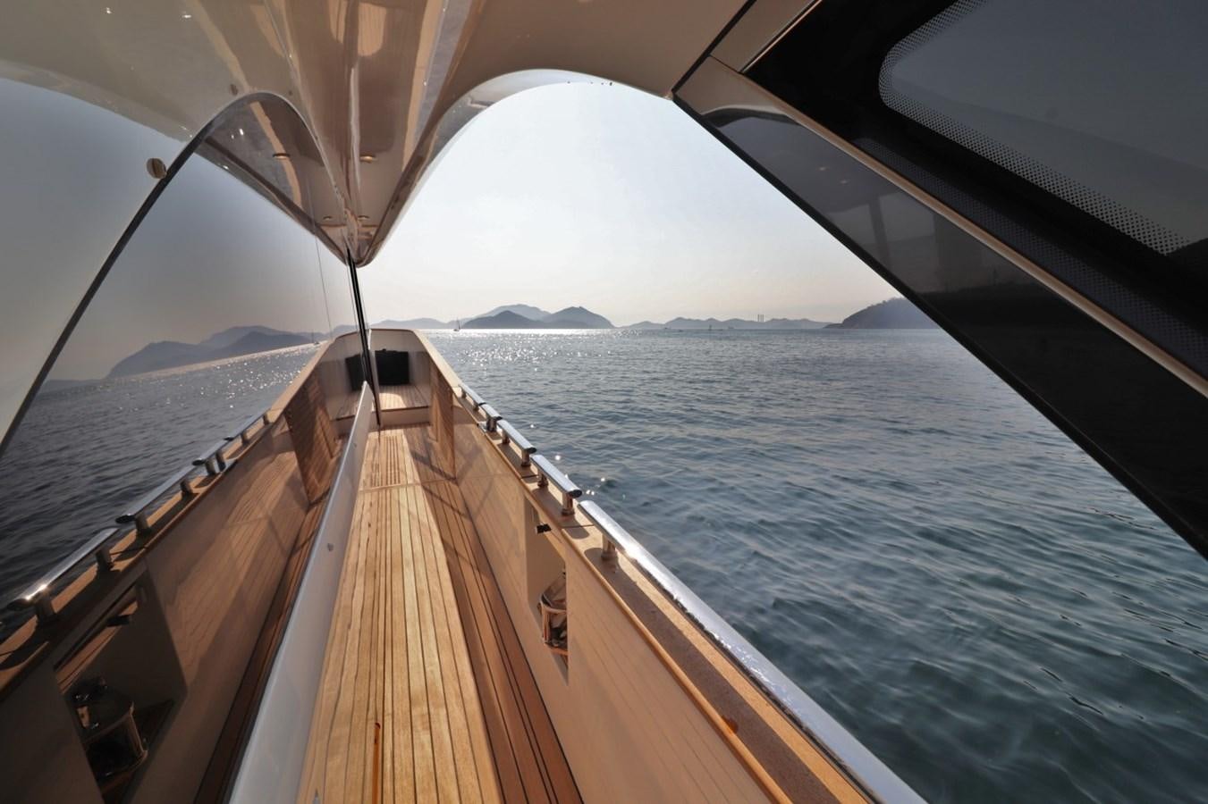 a boat on the water aboard MONTE CARLO YACHTS 86 Yacht for Sale