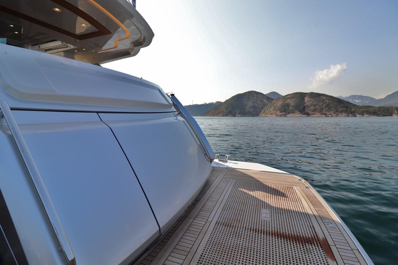 a boat on the water aboard MONTE CARLO YACHTS 86 Yacht for Sale