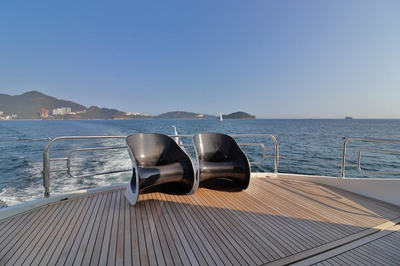 a boat on the water aboard MONTE CARLO YACHTS 86 Yacht for Sale