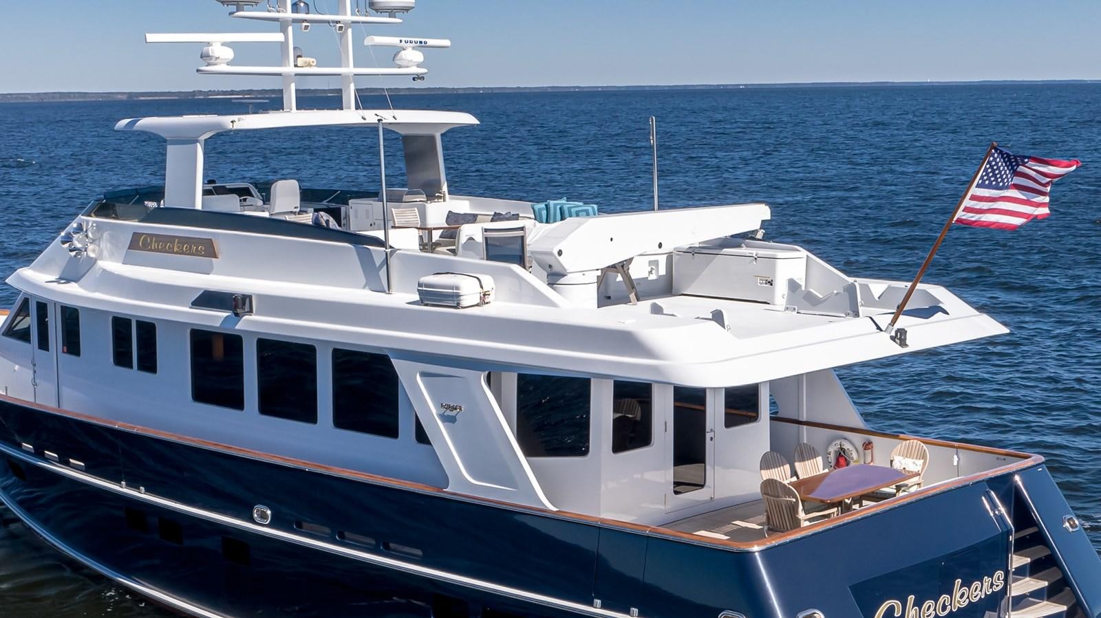 a boat on the water aboard CHECKERS Yacht for Sale
