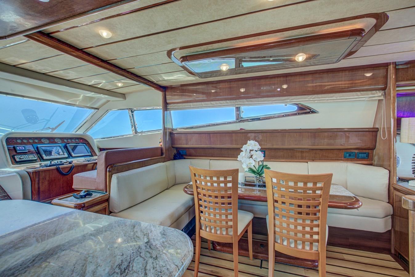 inside of a train aboard FERRETTI Yacht for Sale