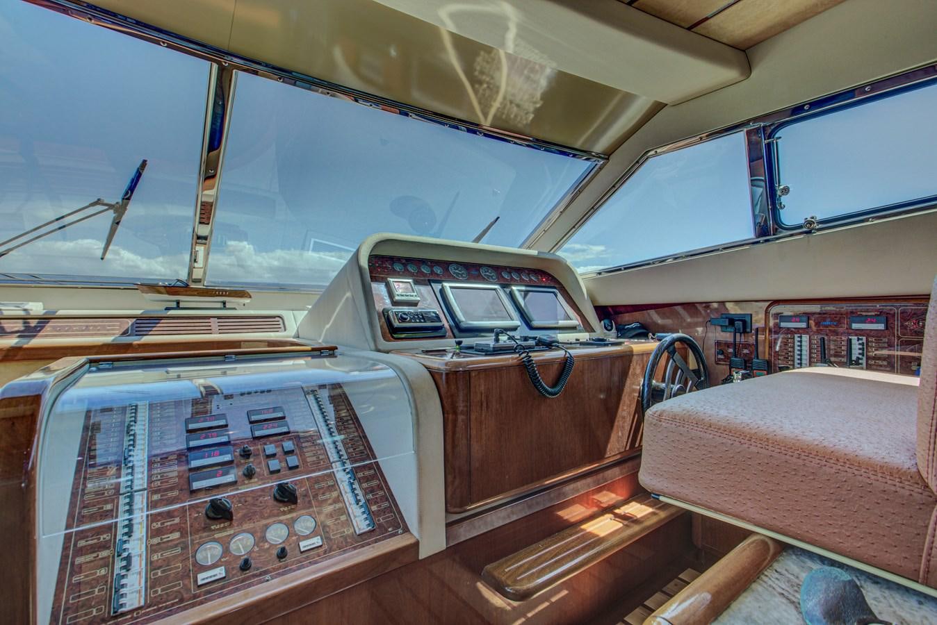 inside of a car aboard FERRETTI Yacht for Sale