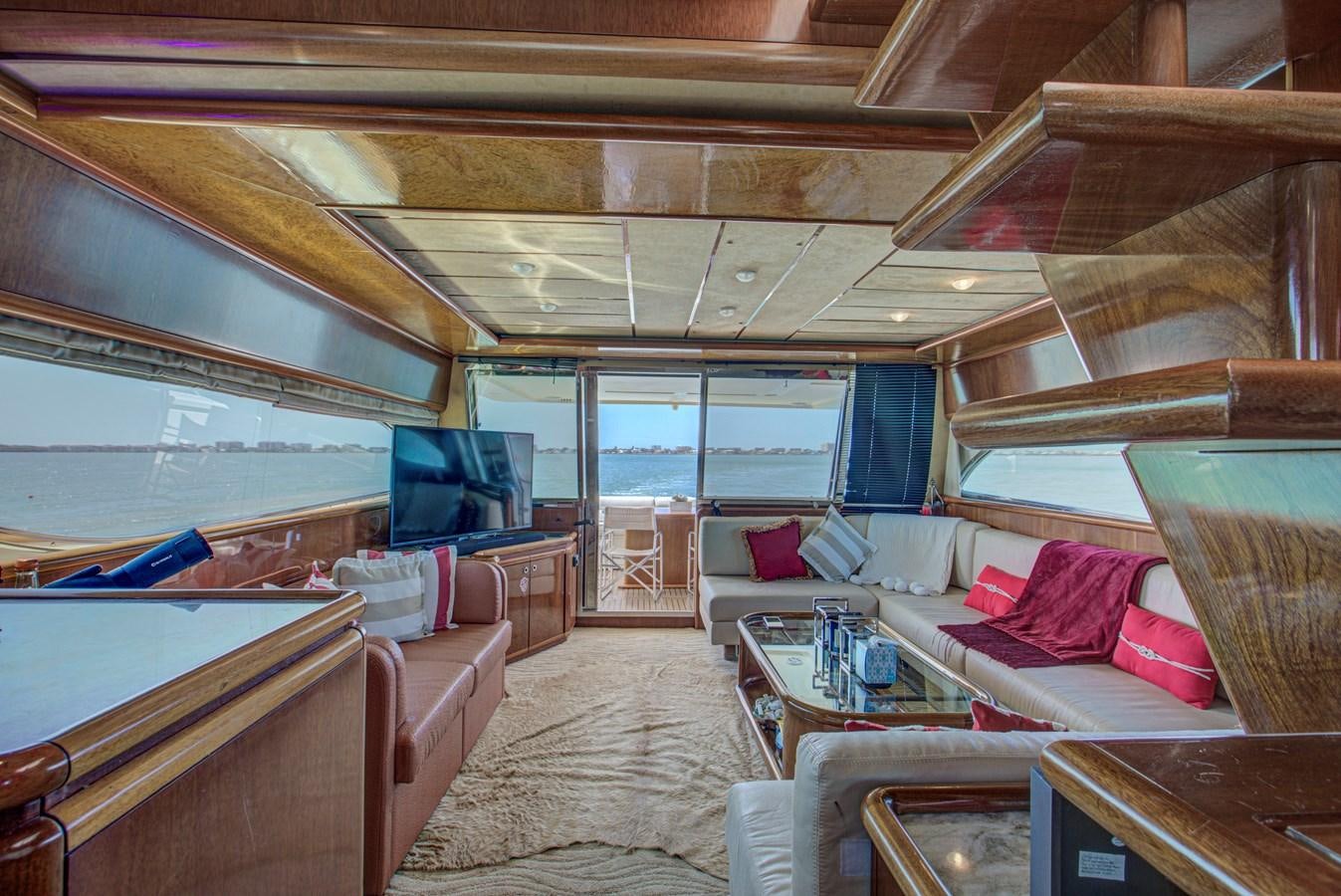 inside of a boat aboard FERRETTI Yacht for Sale