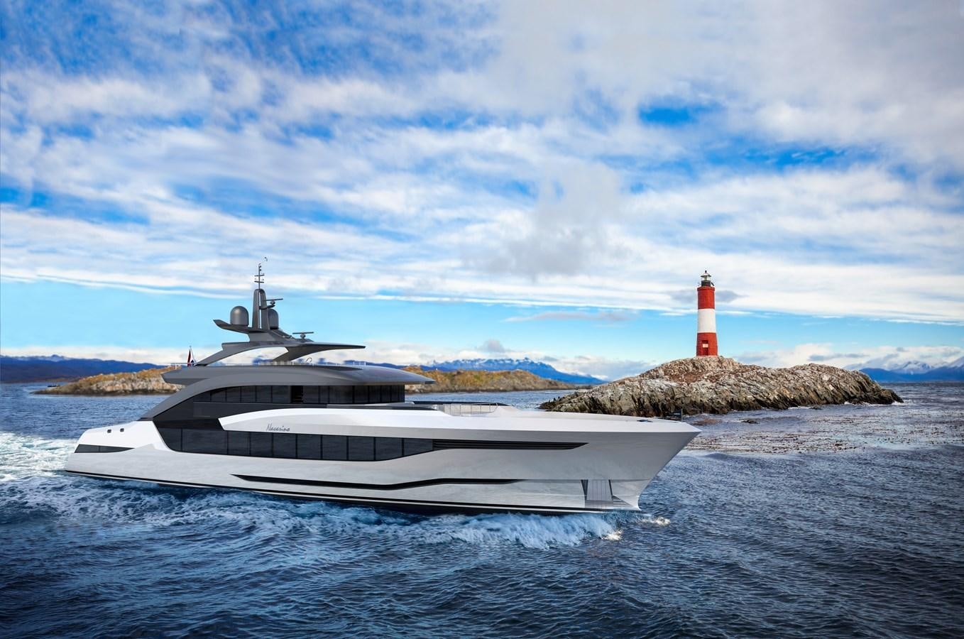 a boat on the water aboard PROJECT MOONEN NAVARINO Yacht for Sale