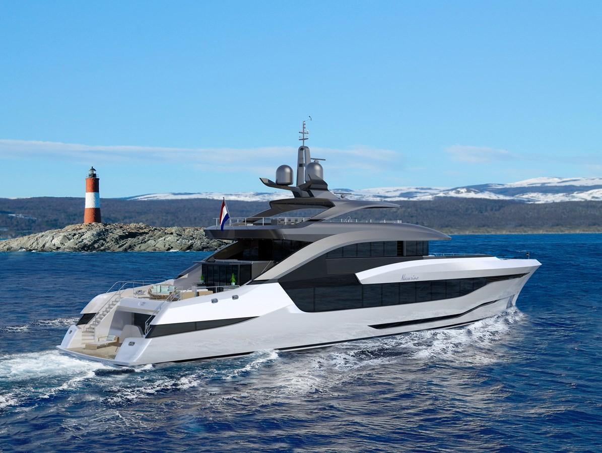 a boat in the water aboard PROJECT MOONEN NAVARINO Yacht for Sale