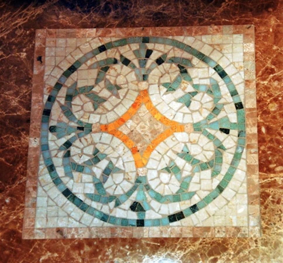 a circular object with a design on it aboard SEA LEGEND Yacht for Sale