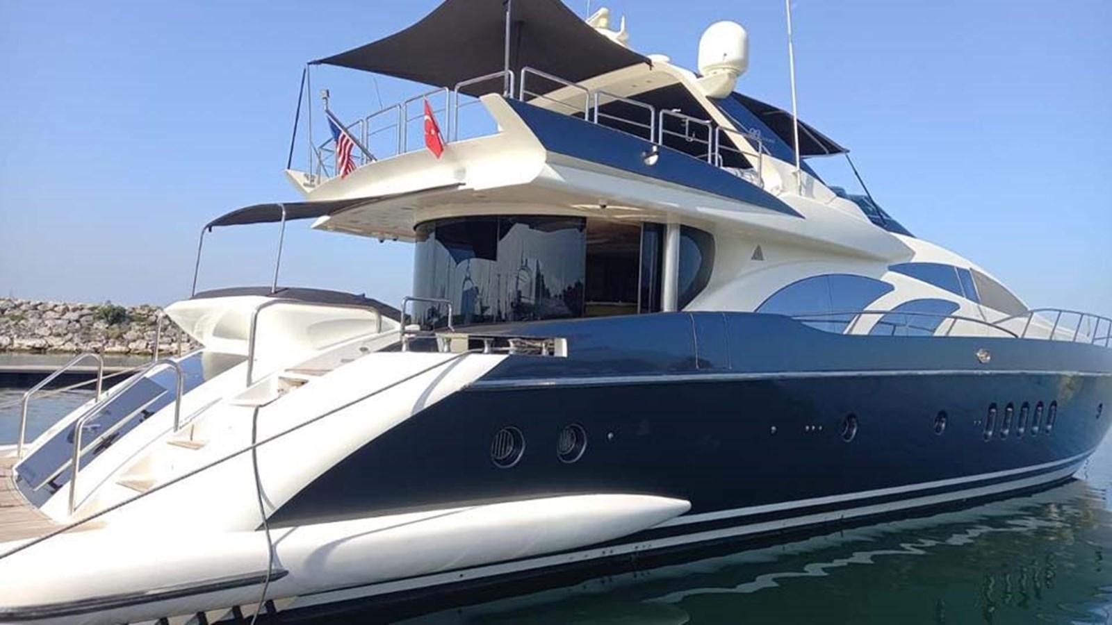 a boat on the water aboard AEGINA Yacht for Sale