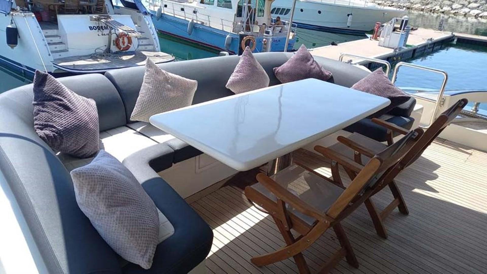 a boat on the water aboard AEGINA Yacht for Sale