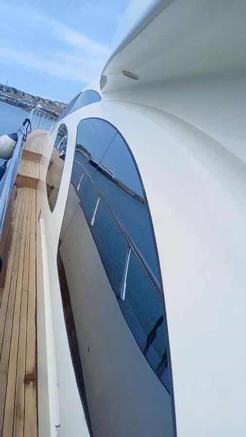 a car with a door open aboard AEGINA Yacht for Sale