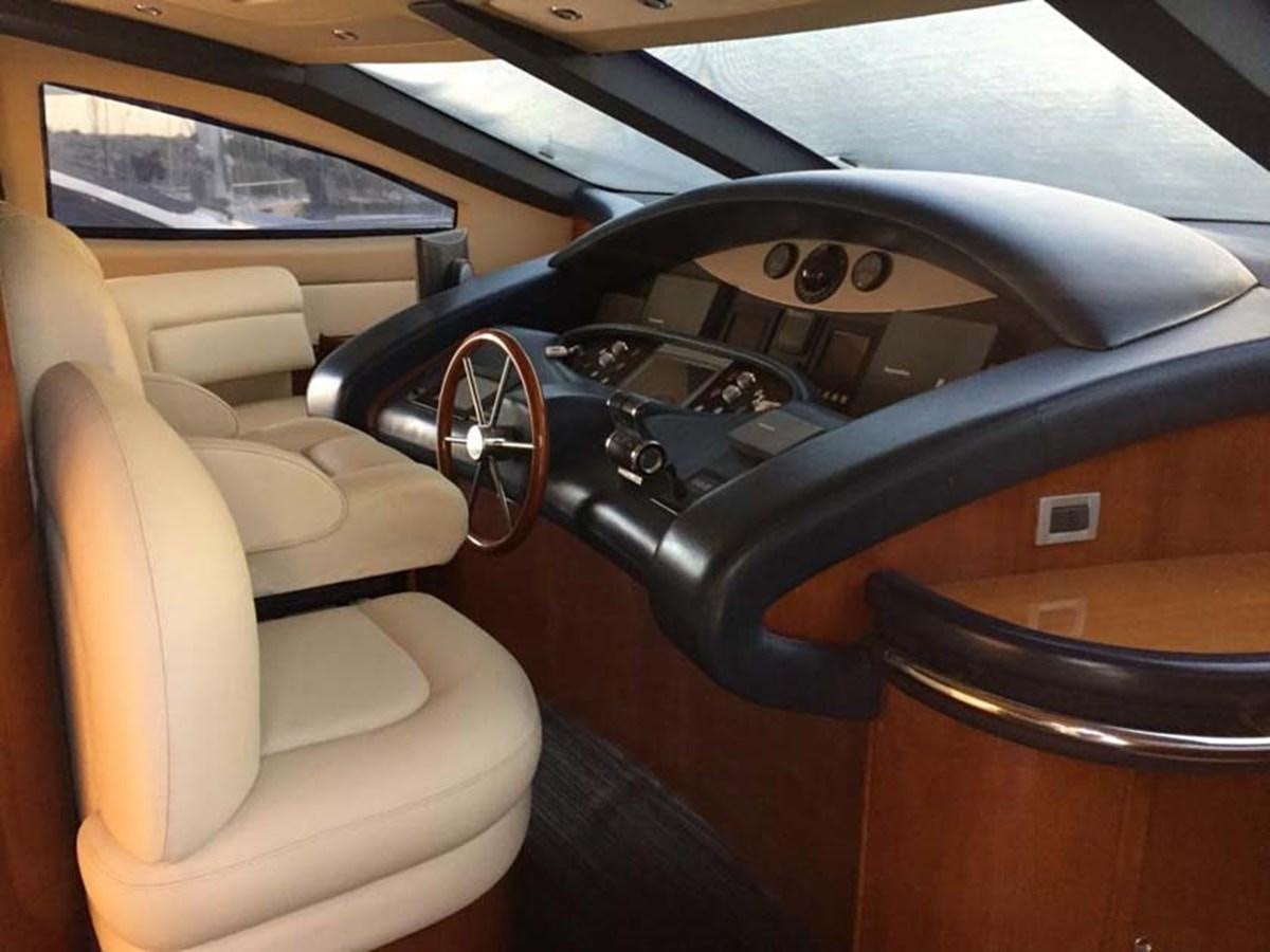 the interior of a car aboard AEGINA Yacht for Sale