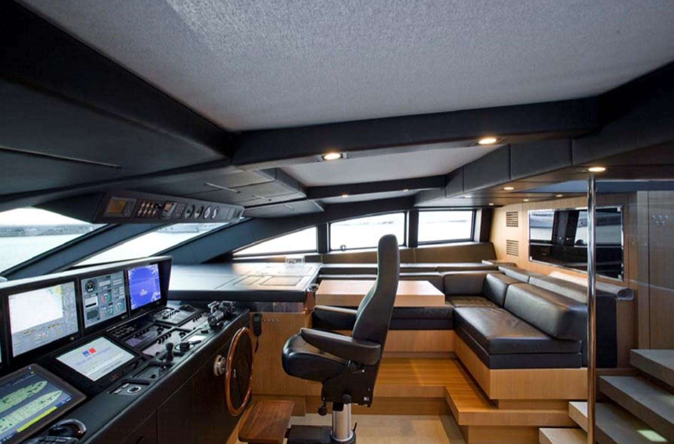 a room with a couch and a tv aboard QUEEN BLUE Yacht for Sale