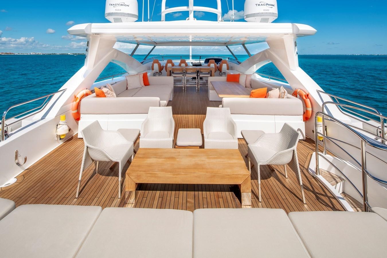 a boat on the water aboard 2010 SUNSEEKER 34M  @ AVENTURA FL Yacht for Sale