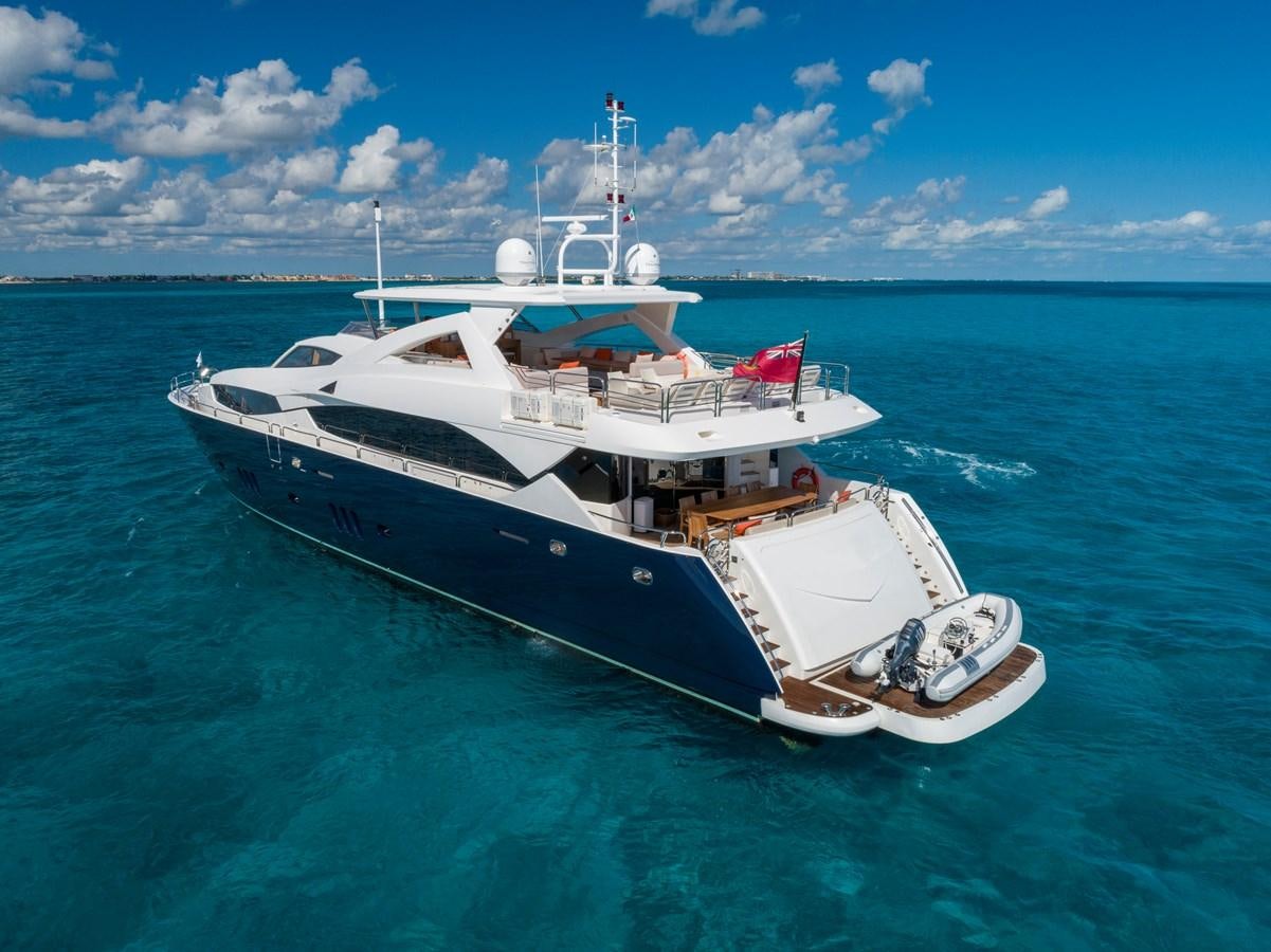 a boat in the water aboard 2010 SUNSEEKER 34M  @ AVENTURA FL Yacht for Sale