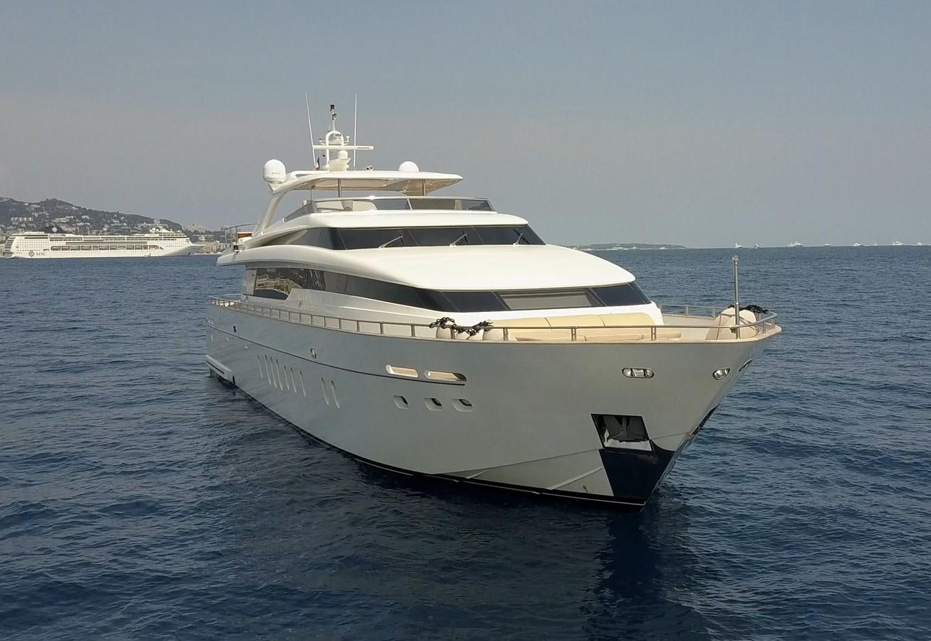 a white yacht in the water aboard PETRUS Yacht for Sale