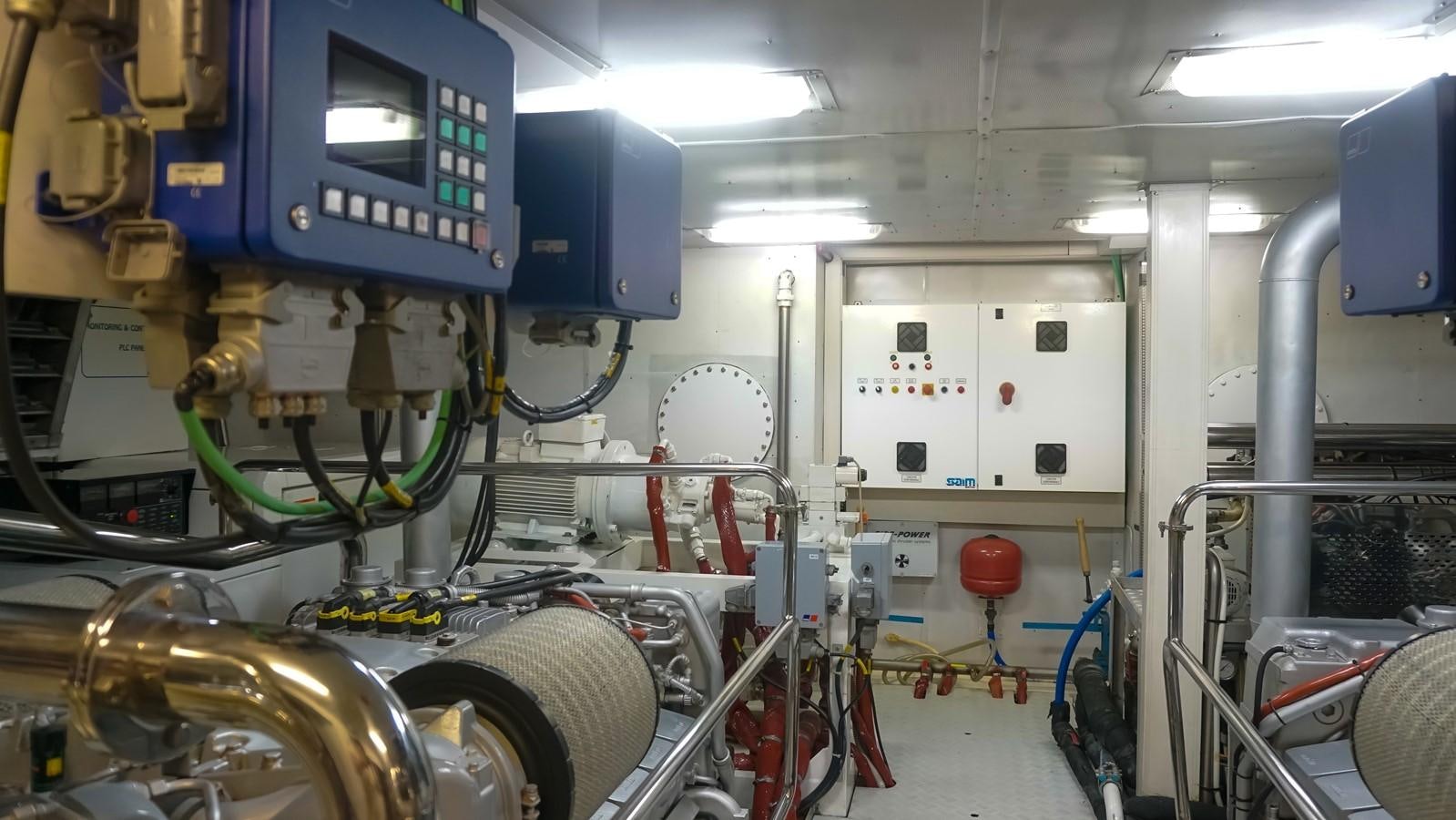 close-up of a machine aboard PETRUS Yacht for Sale