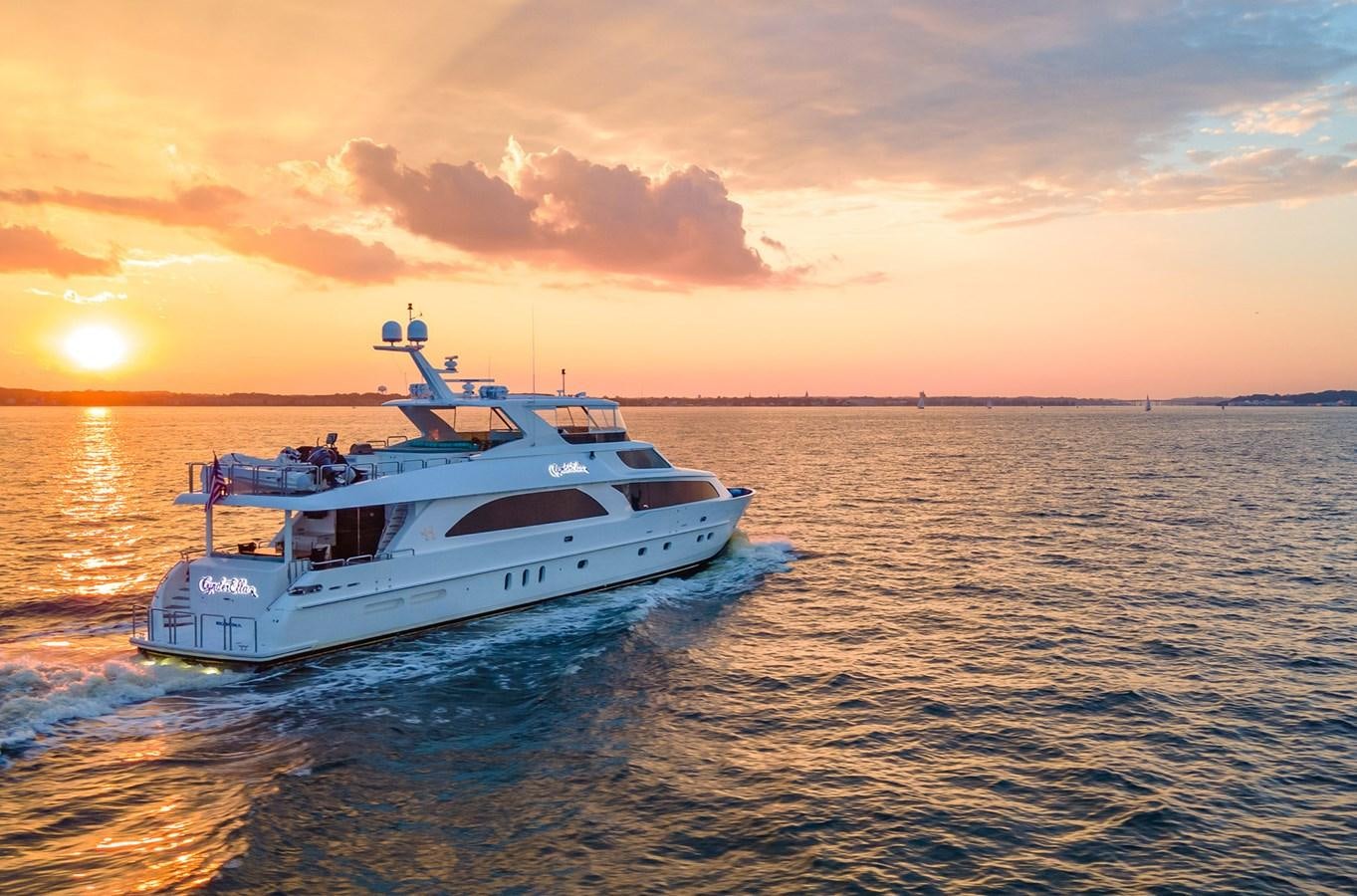 a boat on the water aboard CYNDERELLA Yacht for Sale