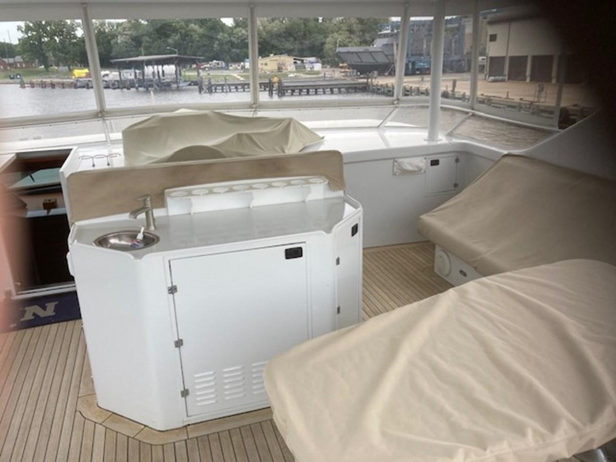 a large white machine aboard VICTORY Yacht for Sale